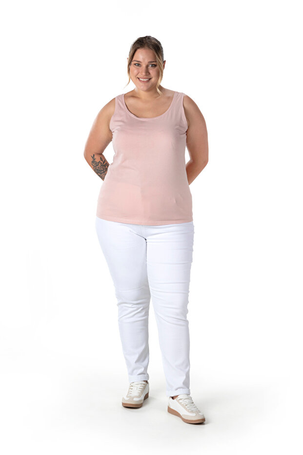 Large Size Zero Sleeve Basic Undershirt 1097164 - 6