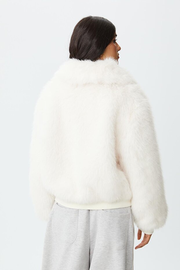 Suni Kürk Ceket - 5