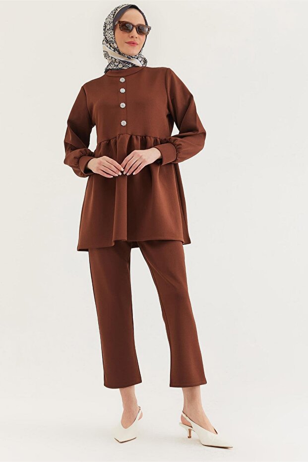 Stony buttoned double set - 2