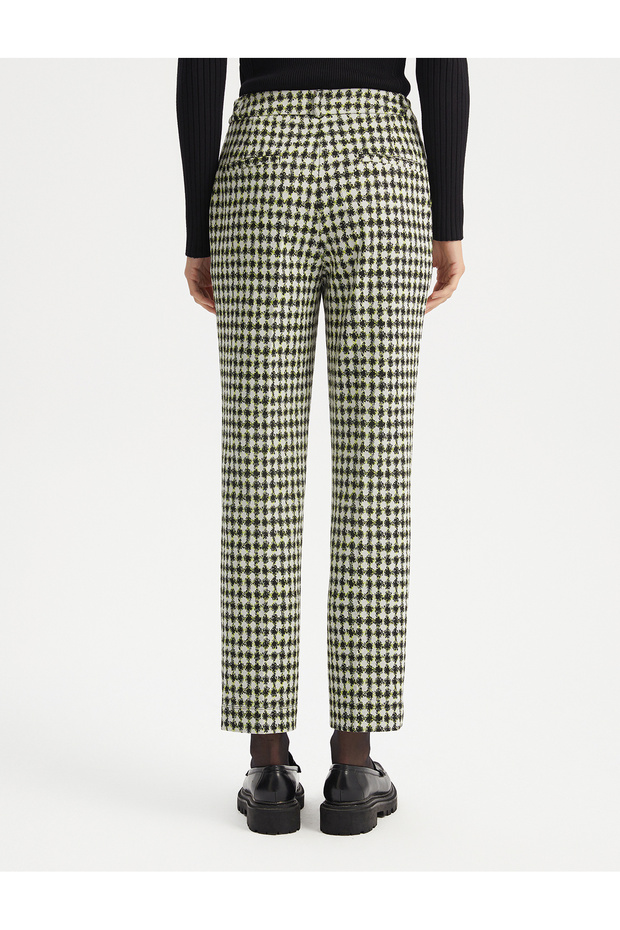 بنطلون فيسكوز مزيج منقوش - 6