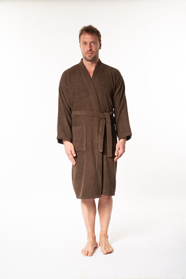 SOFT KİMONO YAKA BORNOZ - 1