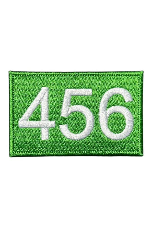 Squid Game 456 Numaralı Oyuncu Patch Peç - 8x5 cm - 1