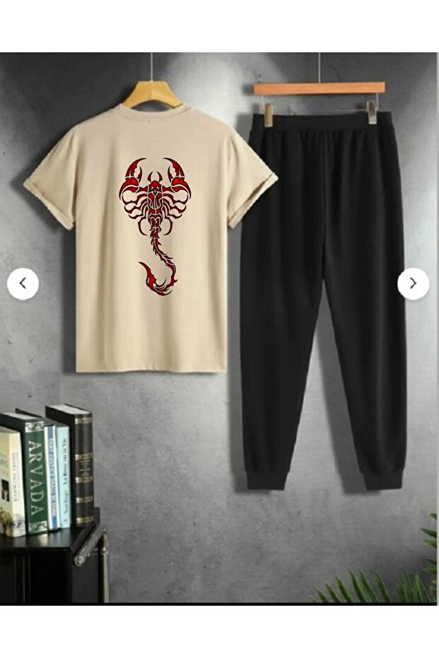 Unisex Women / Men Thsort Tracksuit 2-Piece Set Scorpio Printed