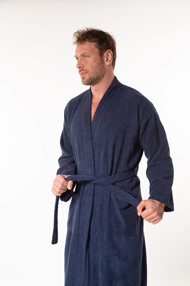 SOFT KİMONO YAKA BORNOZ - 4