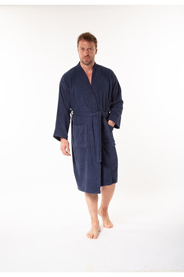 SOFT KİMONO YAKA BORNOZ - 1