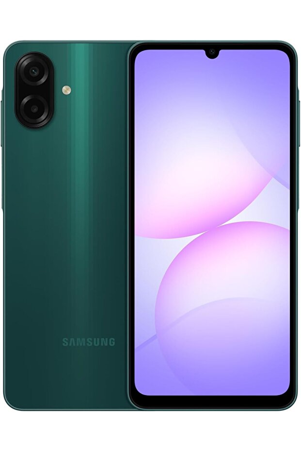 هاتف ذكي Galaxy A07 LTE، يعمل بنظام Android، سعة تخزين 64 جيجابايت، ذاكرة وصول عشوائي (RAM) سعة 4 جيجابايت، لون أخضر، تحديثات نظام التشغيل 6x، شاشة كبيرة