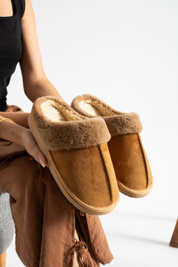 Nunu Plush Women's Dowry Bundle Bridal House Slippers with Fur Inside