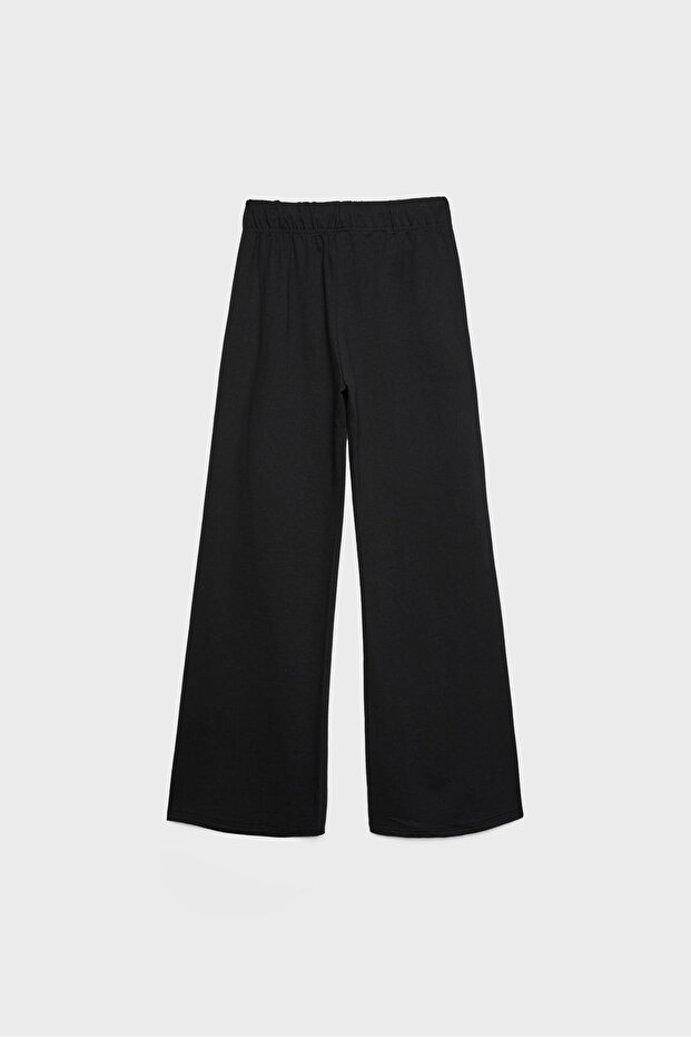 Relaxed Fit Bağcıklı Çan Paça Pantolon - 7