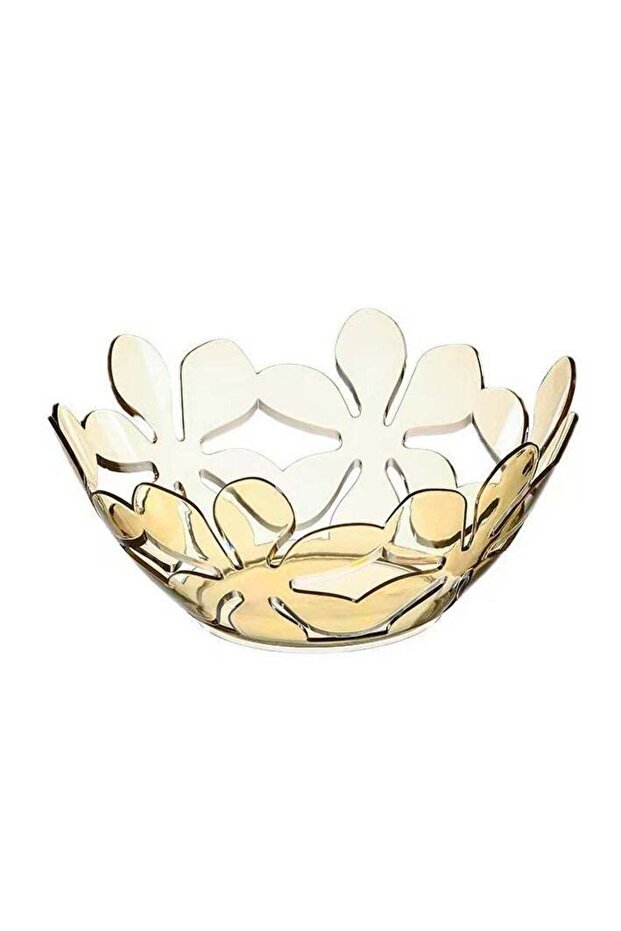 Creative Petal Shaped Fruit Basket Transparent Flower Hollow Fruit Decorative Tray Suitable for Veg