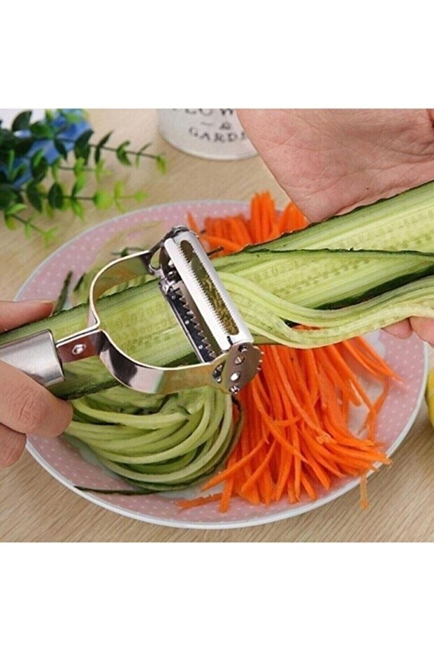 Stainless Steel Julienne Peeler Vegetable and Fruit Peeling and Chopping Tool