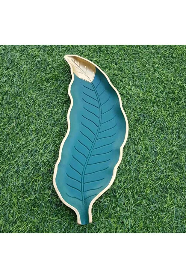 FFD Wooden Leaf Design Serving Tray Platter For Chocolate Snacks Dates Cakes Snacks Dessert Salad F