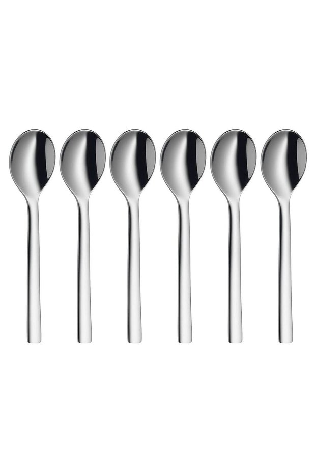 Espresso Spoon Set Silver 6 Pieces 4.7 Inch