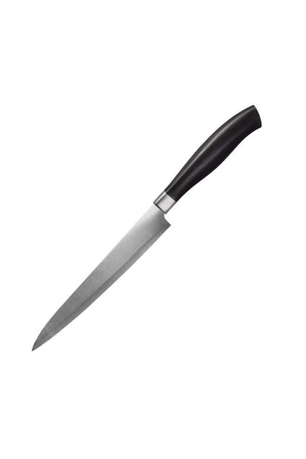 Feelings Stainless Steel Kitchen Knife with Black Handle, 21cm (RC-KQ0792) – Ultra-Sharp Precision Blade with Ergonomic Non-Slip Grip, Rust-Resistant Durable Slicing, Chopping & Dicing Knife, Black