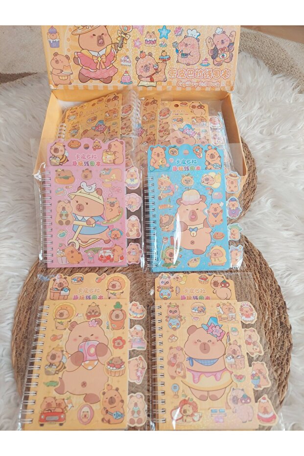Capibaralı sticker defter - 2
