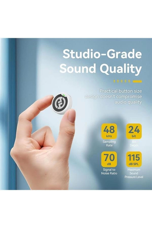 Hollyland Lark M2 Kablosuz Lavalier Mikrofon (2TX+3RX) Kamera, iPhone, Android, PC, 48 kHz - 3