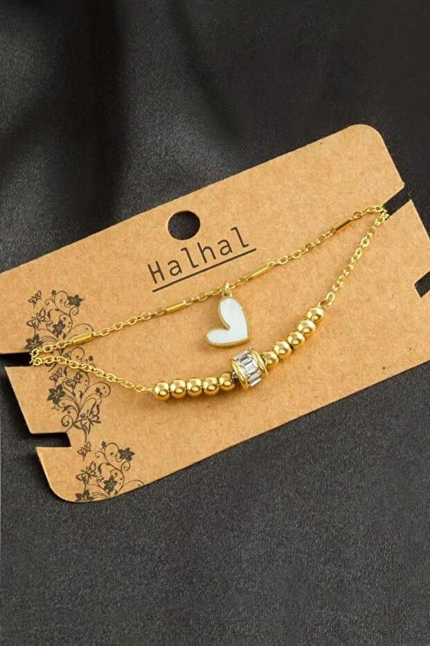Women's Heart Luxury Steel Anklet
