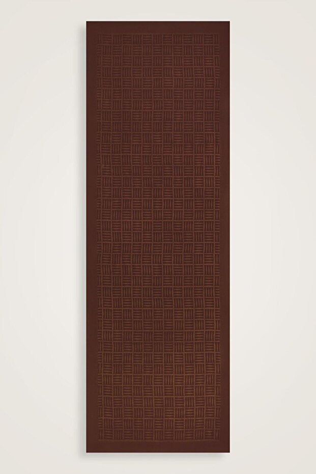İman Square Brown Naia Cotton Shawl 70X210