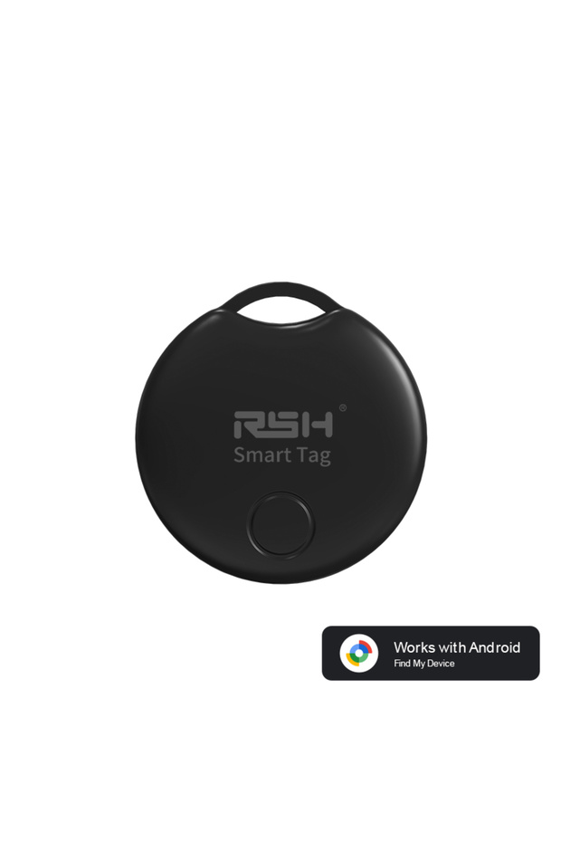 black RSH GPS Tracker for Samsung Android Tracker Work with Google Find My Bluetooth Locator Finder - 1