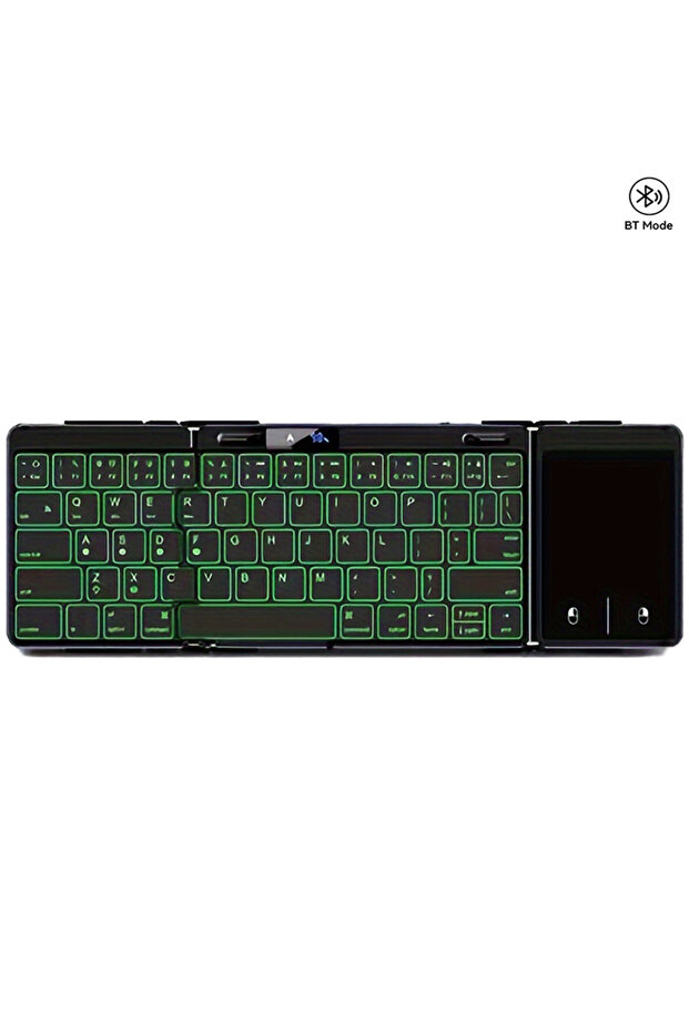 English layout TouchpadKeyboard Foldable Bluetooth Keyboard With Touchpad Or Number Keyboard Wireles - 1