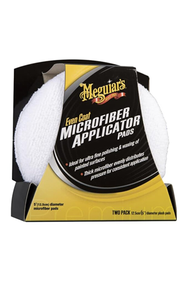 2-Piece Reusable Even Coat Ultimate Microfiber Applicator Pad 12.5cm