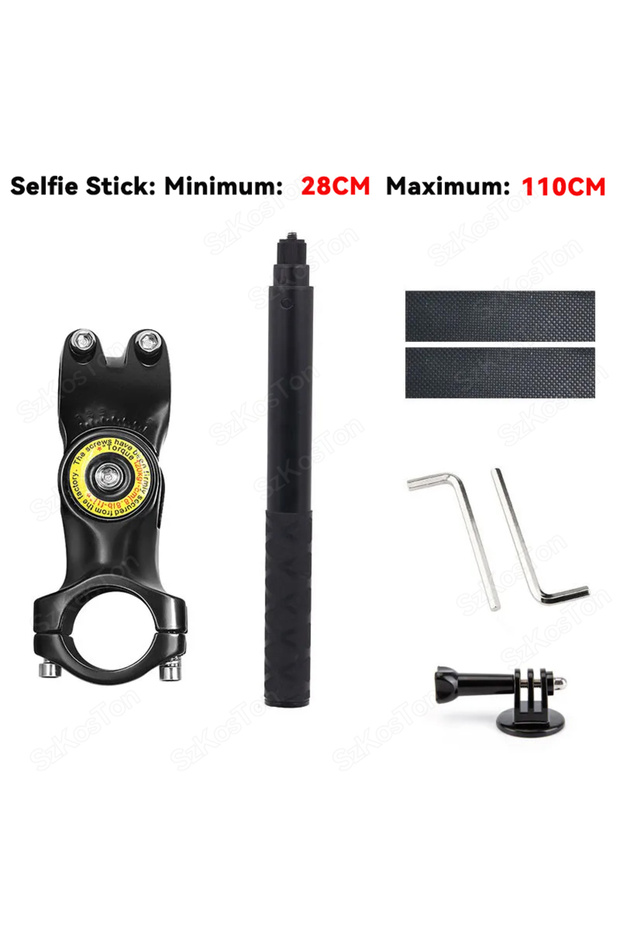مجموعة دراجة نارية B دراجة نارية عصا سيلفي حامل أحادي القطب حامل مقود لـ Insta360 X5 X3 X