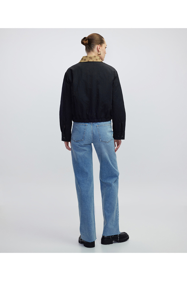 Monogram jakarlı mont - 6