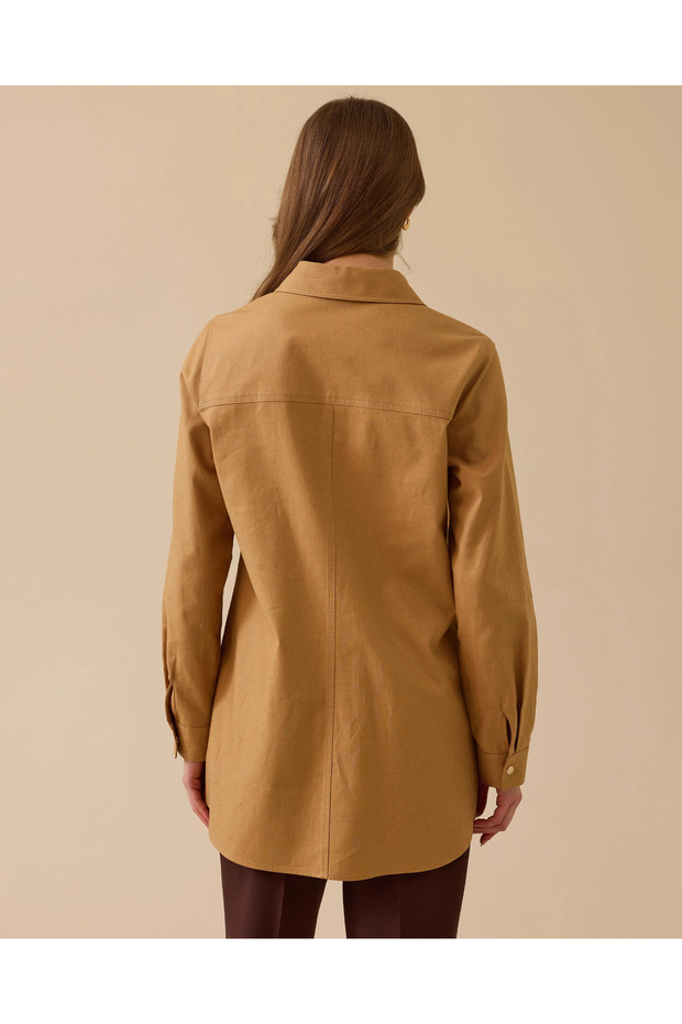 Nakış Detaylı Baskılı Ceket - 4