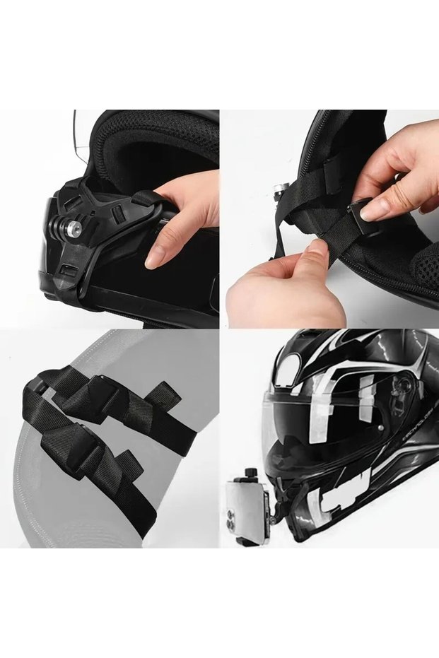 Motorcycle Helmet Phone Holder | Action Camera Attachment | 360 ° Adjustable Mounting Bracket