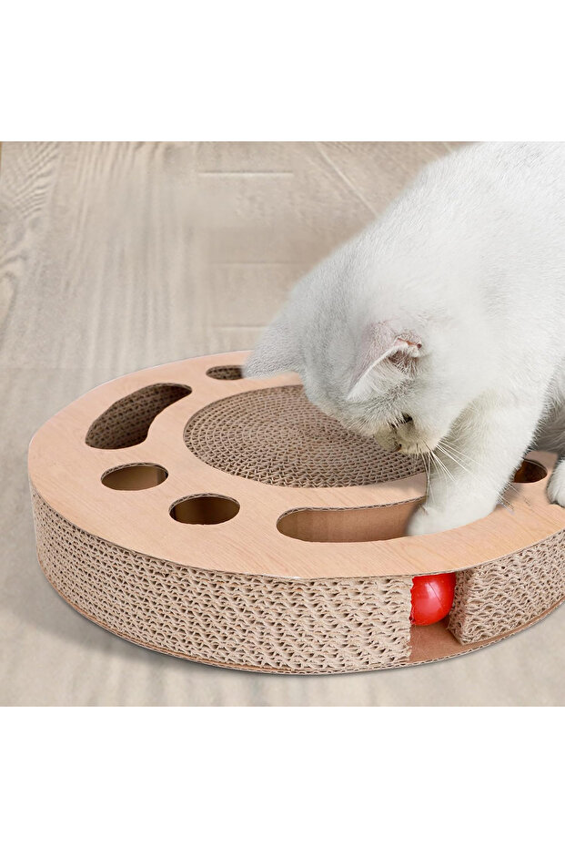 Sofia CONCEPT® 3-in-1 cat play set, round shape, brown - 7