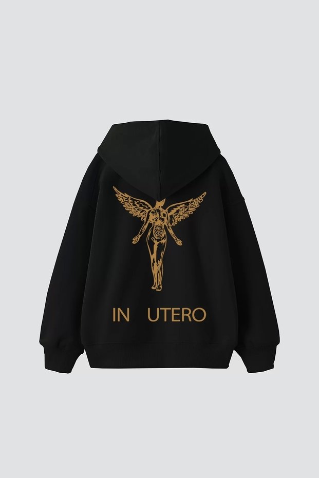 Nirvana Back Printed Unisex Oversize Black