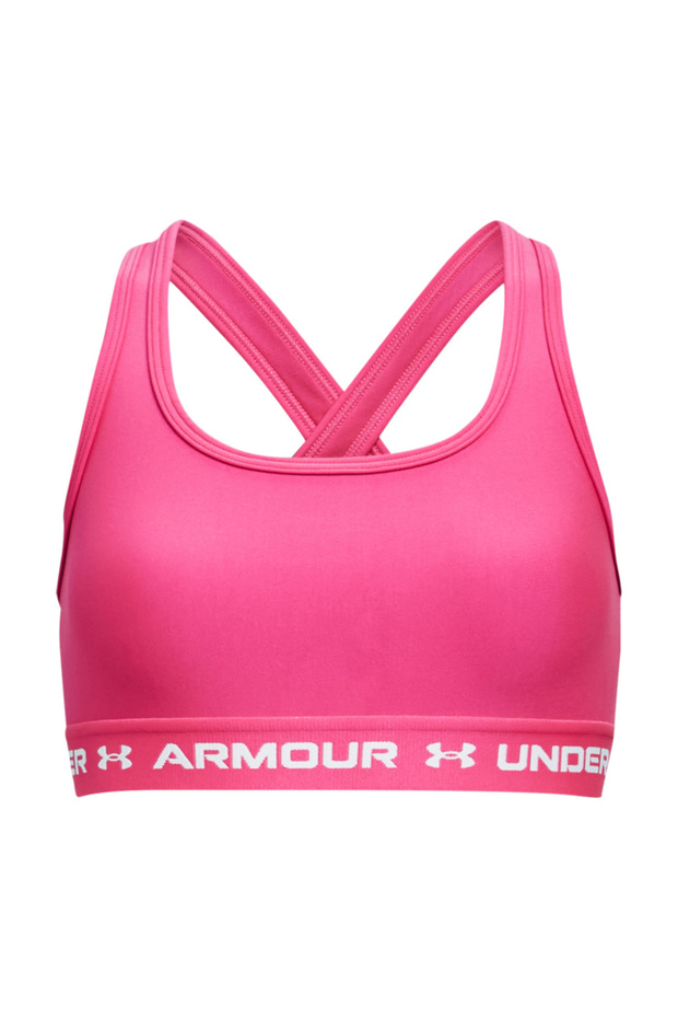 Crossback Mid Solid Bralette - Electro Pink - 2