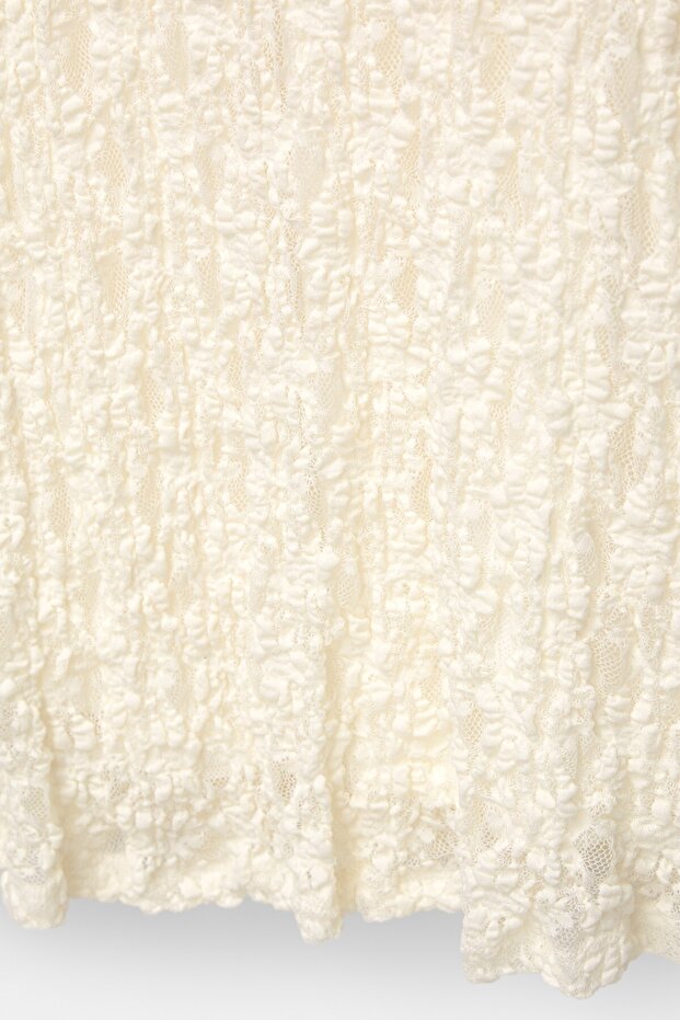 Uzun kollu kısa dantel elbise - 8