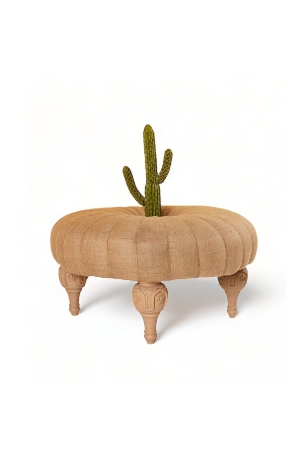 RUSH MAT CACTUS PUF & BENCH