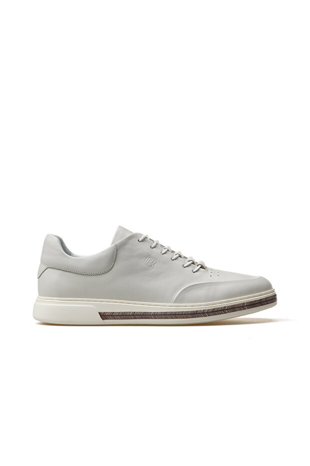 Men's genuine leather casual shoe 25y h1047 m off-white