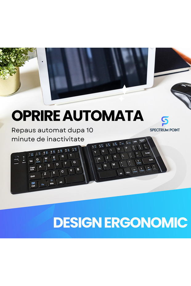 Universal Foldable Keyboard, wireless, Bluetooth connection, compatible with Windows, Android, IOS - 7