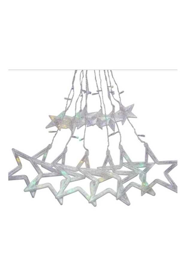 138 سلسلة مصابيح LED على شكل نجمة متعددة الألوان - 1