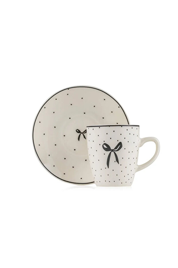 LCW HOME Siyah 2 Kişilik Porselen Kahve Fincan Takımı 90 Ml - 5