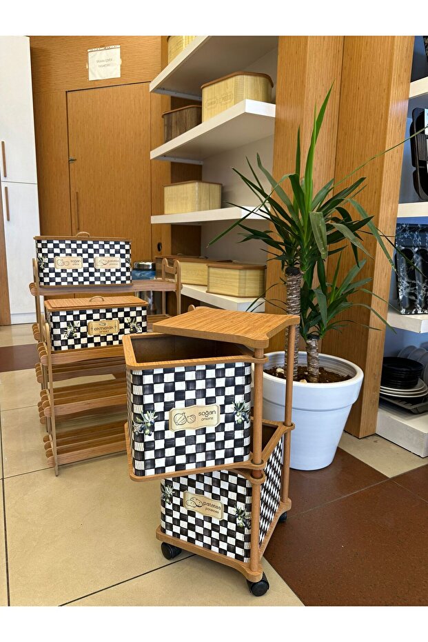 Ahşap Patates Soğanlık - 3