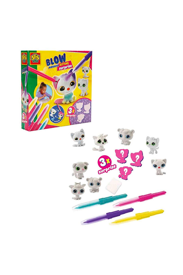 Paint Blowing Pen 3X Kitten Surprise