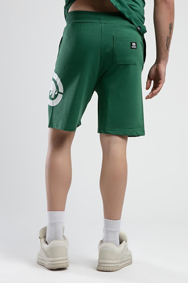 TRINITY Yeşil Örme Şort Nakışlı Standard Fit Erkek Örme Şort - 4