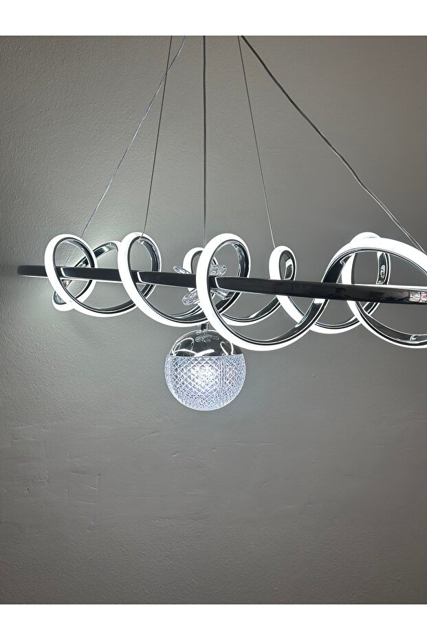 YENİ YEMEK MASASI TEK OPLU LED AVİZE - 4
