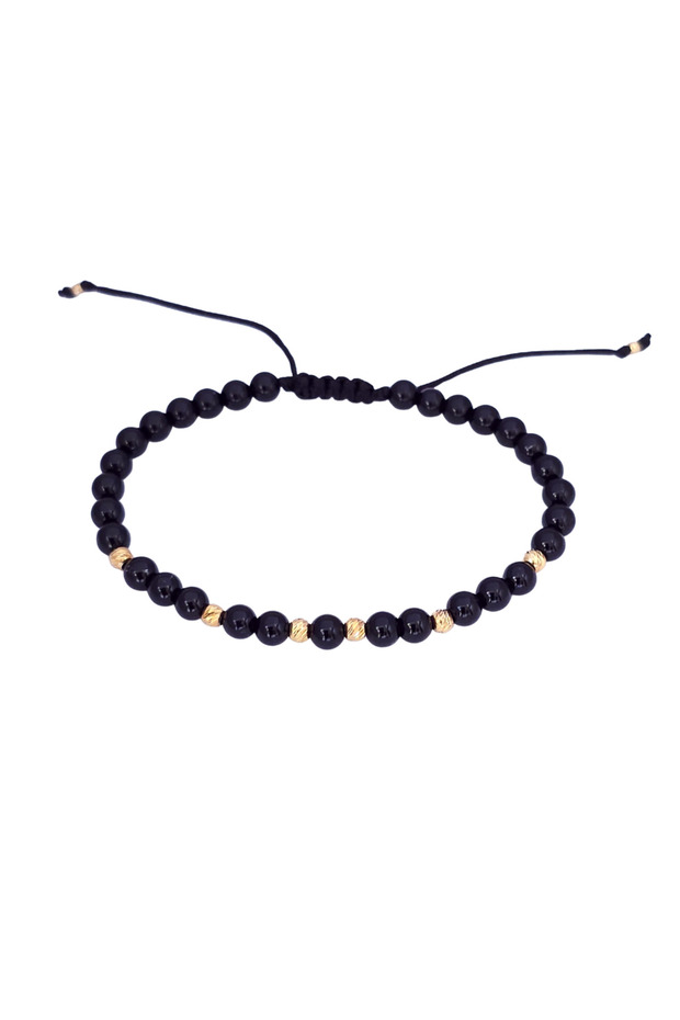 Adjustable bracelet "Onix Gold Slashed" - 1