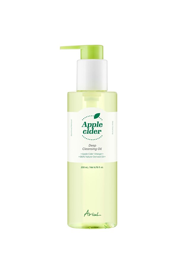 Apple Cider Deep Cleansing Oil 200ml Apple Cider Vinegar Pore Purifying Oil Based Vegan Cleansing Oil