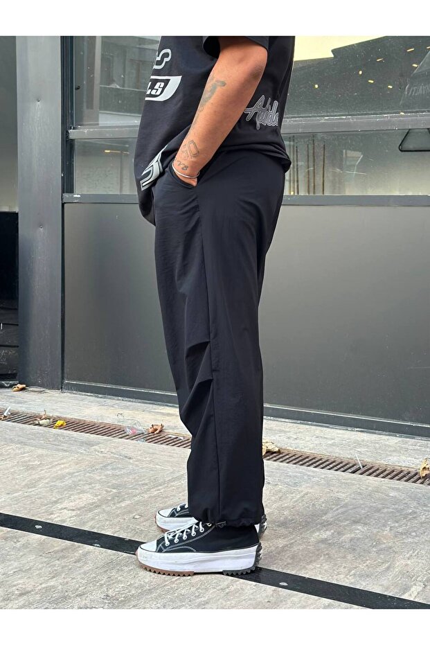 Stoper Paça Oversize Paraşüt Alt Eşofman - 4