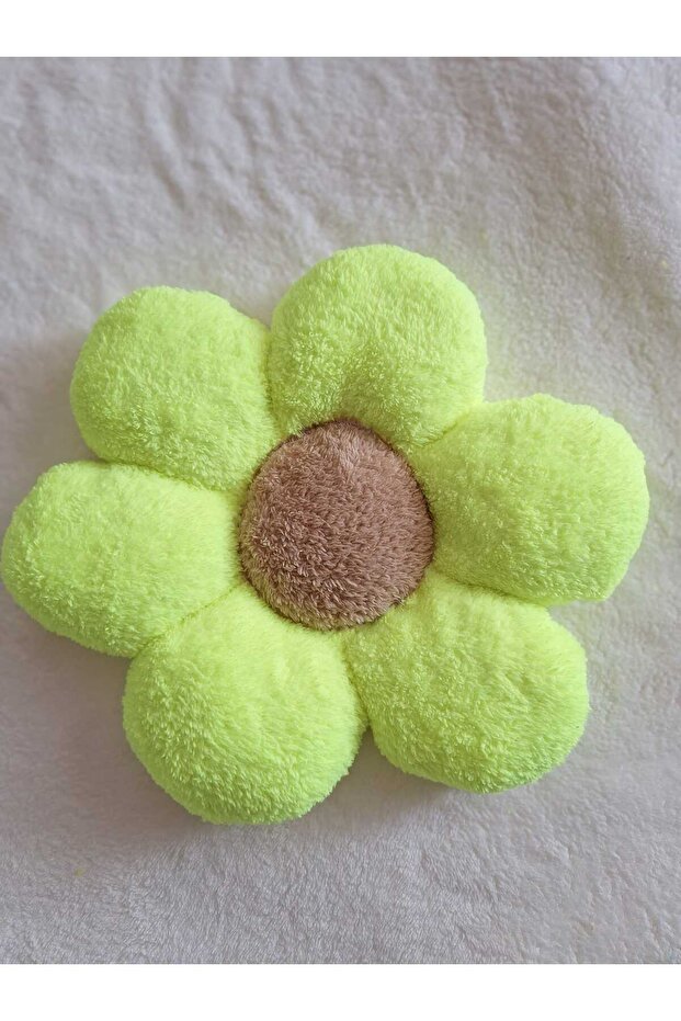 Daisy Pillow Soft Plush 47X 47 cm Large Size Pillow & Cushion - Neon Yellow