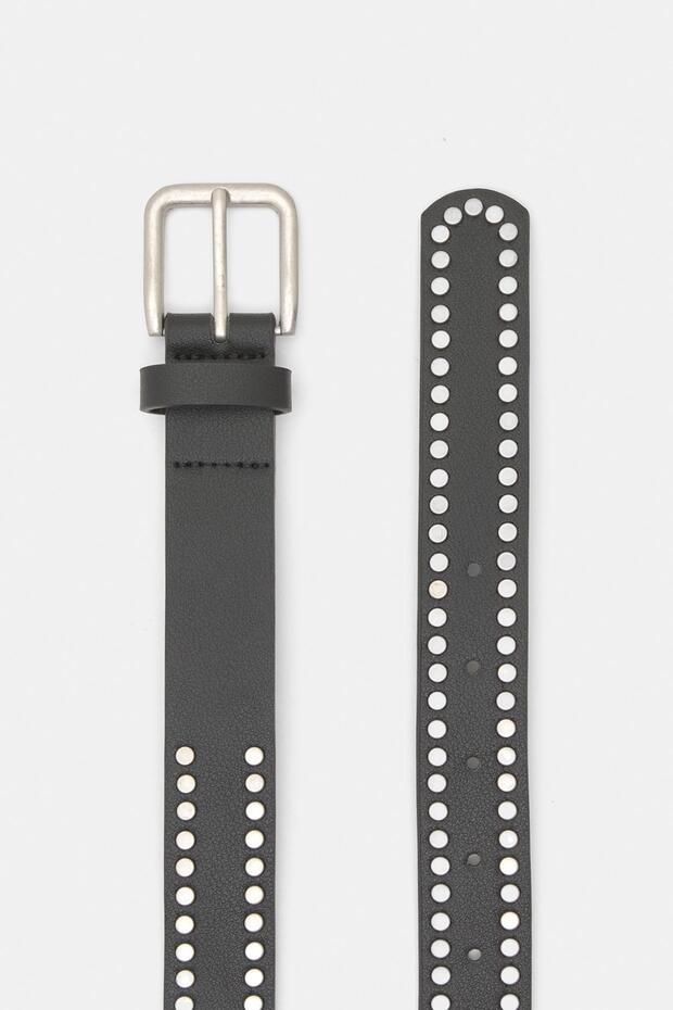 Zımbalı suni deri kemer - 2