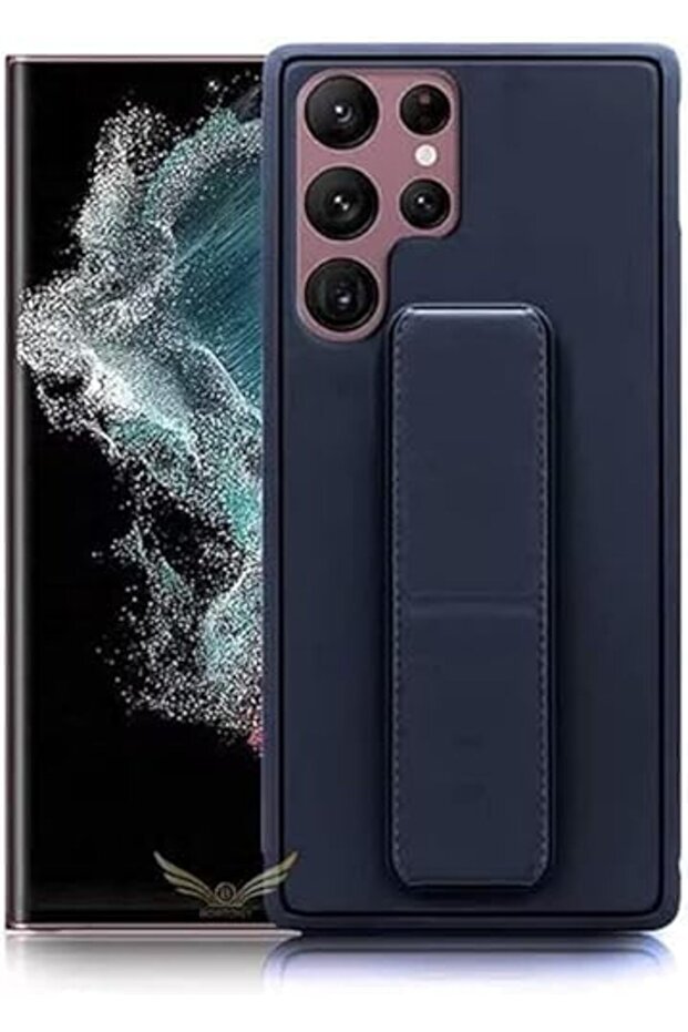 غلاف لهاتف Samsung Galaxy S24 Ultra، حامل مغناطيسي للإصبع، متعدد الوظائف مقاوم للصدمات