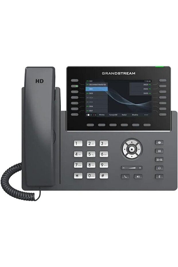 هاتف IP احترافي GRP2650 مزود بـ 14 خطًا، أسود