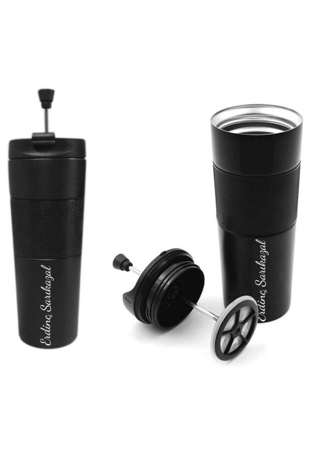 French Pressli Siyah Termos - 2