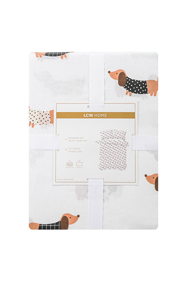 Köpek Desenli Çift Kişilik Nevresim Seti - 6